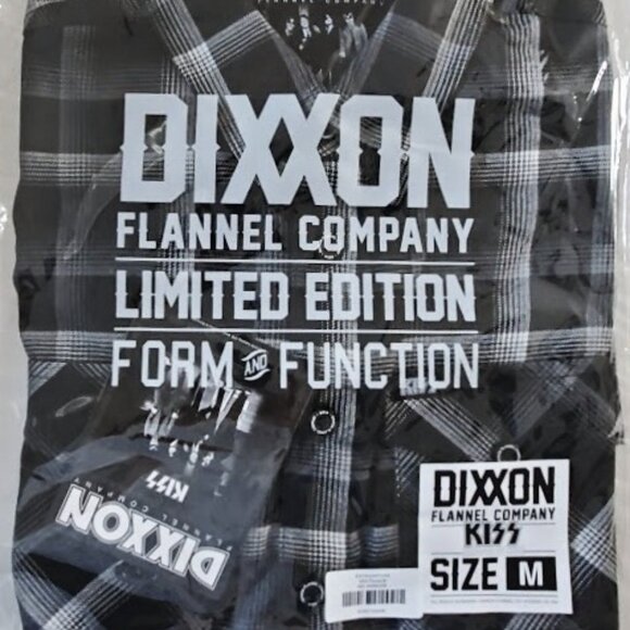 DIXXON x KISS- DRESSED TO KILL- Collab Limited Edition Flannel Shirt - Men's M - Picture 9 of 11